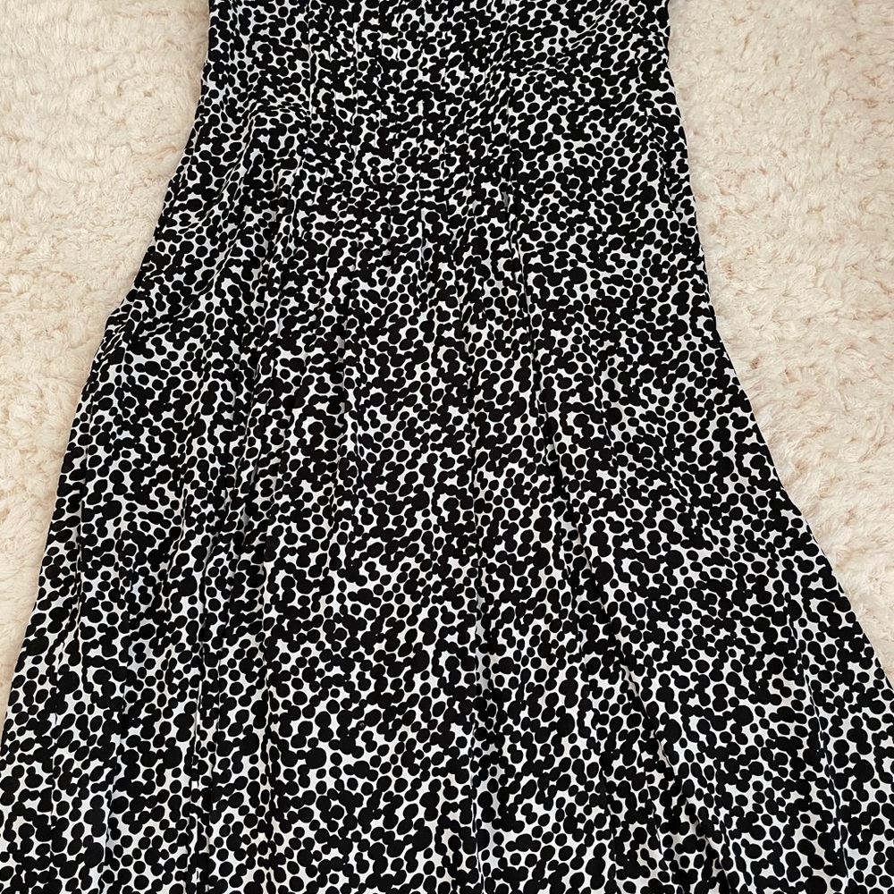 Dress black and white
